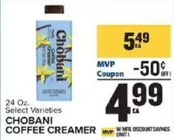 Food Lion Chobani Coffee Creamer offer