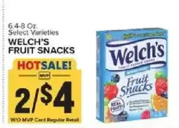 Food Lion Welch's fruit snacks offer
