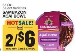 Food Lion Sambazon açaí bowl offer