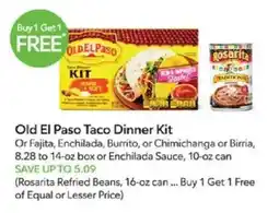 Publix Old El Paso Taco Dinner Kit offer