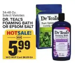 Food Lion Dr. Teal's Foaming Bath or Epsom Salt offer