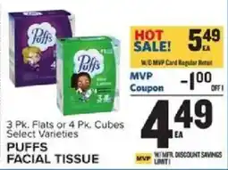 Food Lion Puffs facial tissue offer