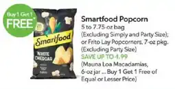 Publix Smartfood Popcorn offer