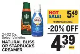 Food Lion Natural Bliss or Starbucks Creamer offer