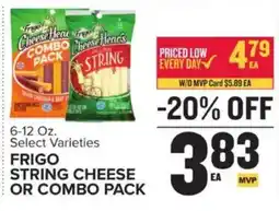 Food Lion Frigo string cheese or combo pack offer
