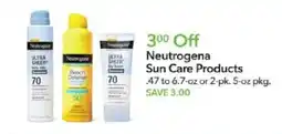 Publix Neutrogena Sun Care Products offer