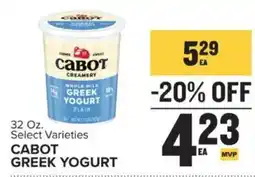 Food Lion Cabot Greek Yogurt offer