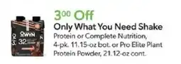 Publix Owyn only what you need shake offer