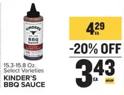 Food Lion Kinder's bbq sauce offer