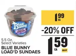 Food Lion Blue Bunny Load'd Sundaes offer