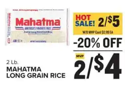 Food Lion Mahatma long grain rice offer