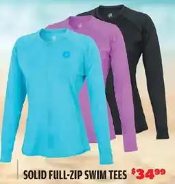 Big 5 Solid full-zip swim tees offer