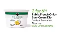 Publix Publix French Onion Sour Cream Dip offer