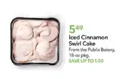 Publix Publix Bakery Iced Cinnamon Swirl Cake offer