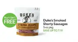 Publix Duke's Smoked Shorty Sausages offer