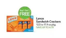 Publix Lance Sandwich Crackers offer
