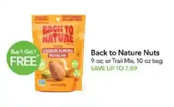 Publix Back to Nature Nuts offer