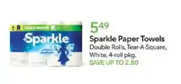 Publix Sparkle paper towels offer