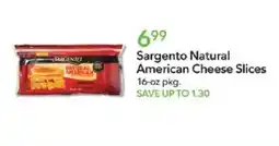 Publix Sargento natural american cheese slices offer