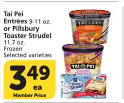 Albertsons Tai Pei Entrées 9-11 oz. or Pillsbury Toaster Strudel 11.7 oz offer