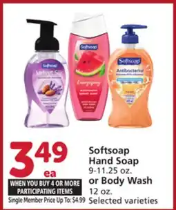 Albertsons Softsoap Hand Soap 9-11.25 oz. or Body Wash 12 oz offer