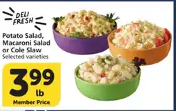 Albertsons Potato Salad, Macaroni Salad or Cole Slaw offer