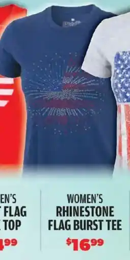 Big 5 Women's rhinestone flag burst tee offer