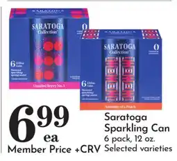 Pavilions Saratoga Sparkling Can offer