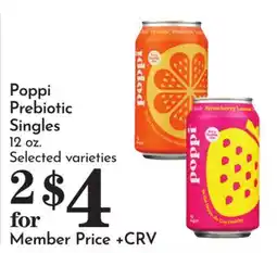 Pavilions Poppi Prebiotic Singles offer