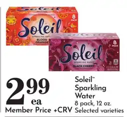 Pavilions Soleil Sparkling Water offer