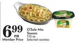 Pavilions O'Sole Mio Sauces offer