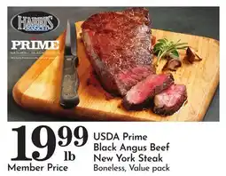 Pavilions USDA Prime Black Angus Beef New York Steak offer