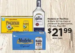 Ralphs Modelo or Pacifico offer
