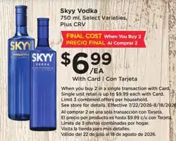 Ralphs Skyy Vodka offer