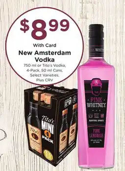 Ralphs New Amsterdam Vodka offer