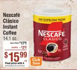Smart & Final Nescafé Clásico Instant Coffee offer