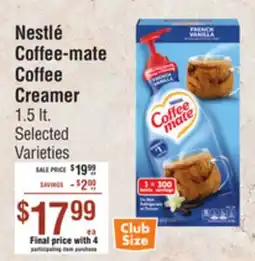 Smart & Final Nestlé Coffee-mate Coffee Creamer offer
