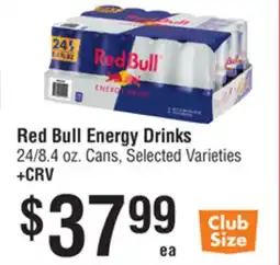 Smart & Final Red Bull Energy Drinks offer