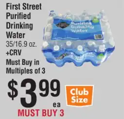 Smart & Final First Street Purified Drinking Water offer