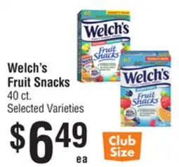 Smart & Final Welch's Fruit Snacks offer