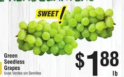 Smart & Final Green Seedless Grapes offer