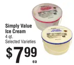 Smart & Final Simply Value Ice Cream offer