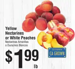 Smart & Final Yellow Nectarines or White Peaches offer