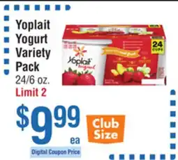 Smart & Final Yoplait Yogurt Variety Pack offer