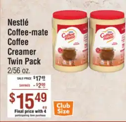 Smart & Final Nestlé Coffee-mate Coffee Creamer Twin Pack offer