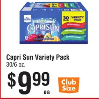 Smart & Final Capri Sun Variety Pack offer