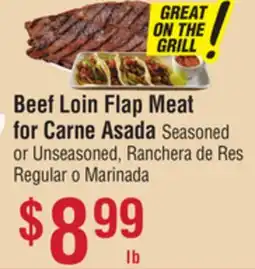 Smart & Final Beef Loin Flap Meat for Carne Asada offer