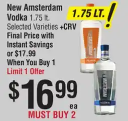 Smart & Final New Amsterdam Vodka offer