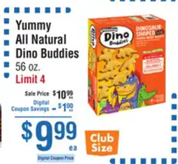 Smart & Final Yummy All Natural Dino Buddies offer
