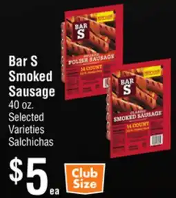 Smart & Final Bar S Smoked Sausage offer